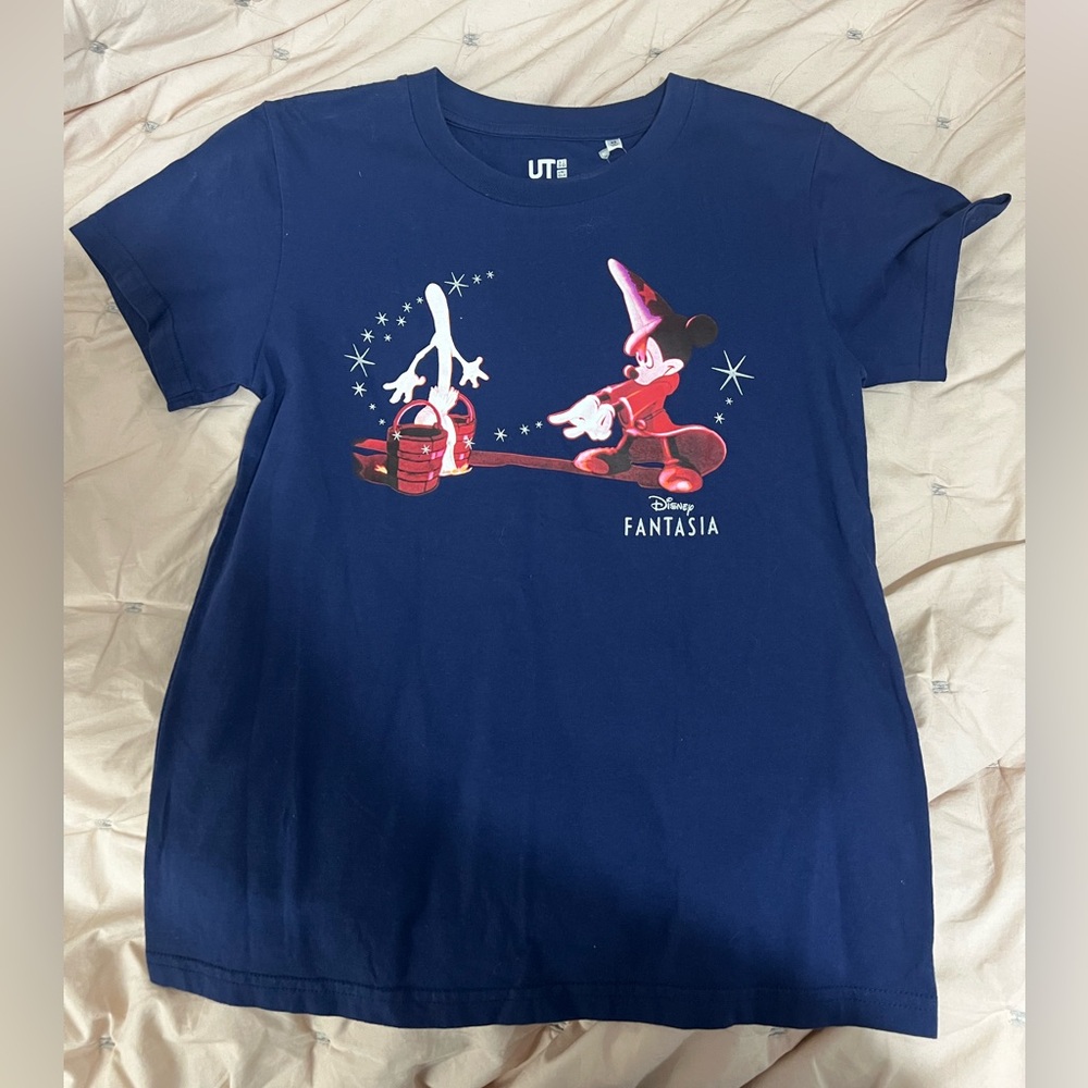 Uniqlo Navy Blue Disney Fantasia Tee